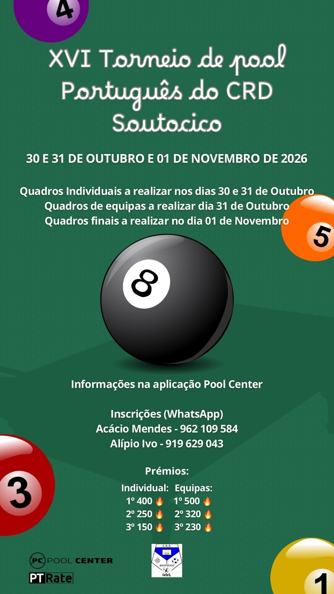 XVI TORNEIO DE POOL PORTUGUÊS